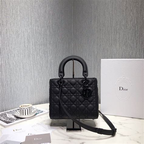 lady dior ultra matte black|lady dior tote large black.